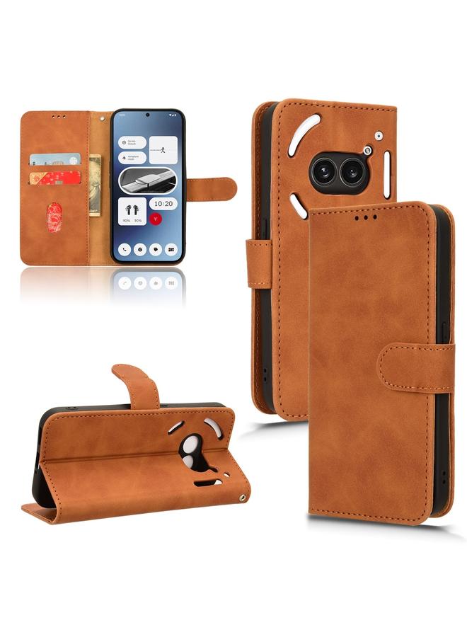 Case For Nothing Phone 2a Skin Feel Magnetic Flip Leather Phone Case