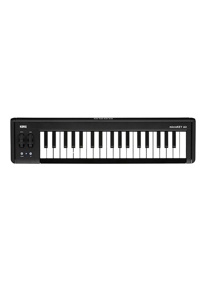لوحة مفاتيح موسيقيّة بـ37 مفتاح بمعيار MIDI ومنفذ مايكرو USB