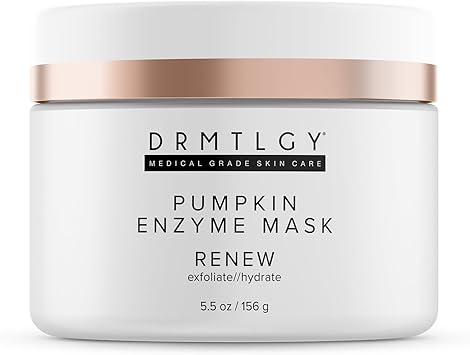 DRMTLGY Pumpkin Enzyme Face Mask with Jojoba Beads Gentle Exfoliating Pumpkin Facial Mask for Dullness Uneven Skin Tone Fine Lines and Wrinkles 55 oz - Image 1
