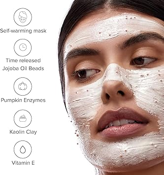 DRMTLGY Pumpkin Enzyme Face Mask with Jojoba Beads Gentle Exfoliating Pumpkin Facial Mask for Dullness Uneven Skin Tone Fine Lines and Wrinkles 55 oz - Image 4