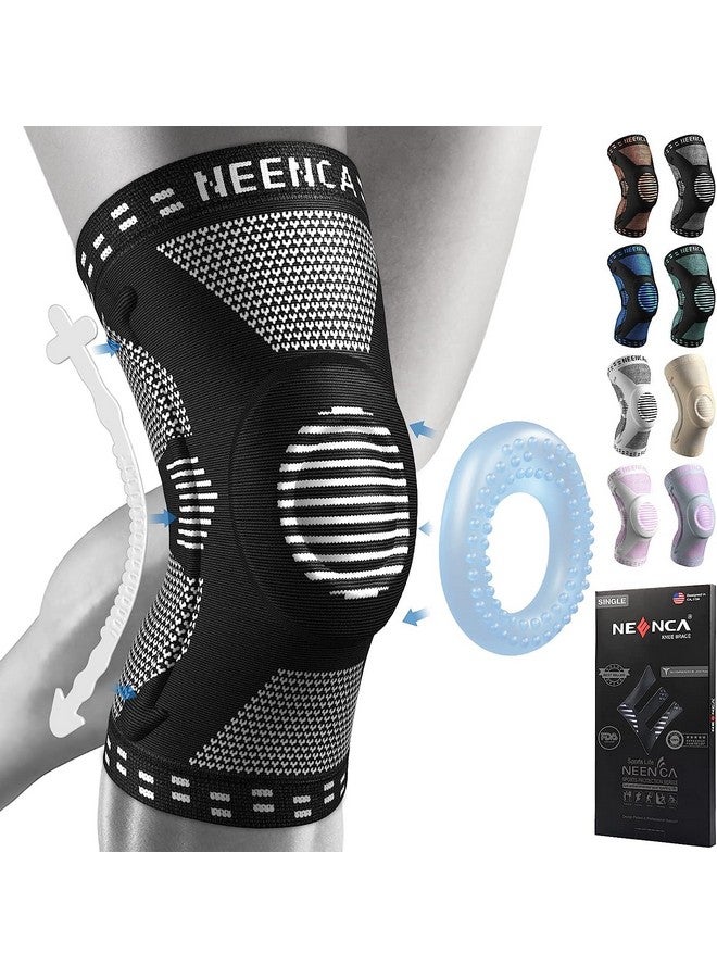 NEENCA Knee Braces for Knee Pain Relief, Compression Knee Sleeves with Patella Gel Pad & Side Stabilizers, Knee Support for Weightlifting, Running, Workout, Arthritis, Meniscus Tear, Men Women. ACE-53 - Image 1