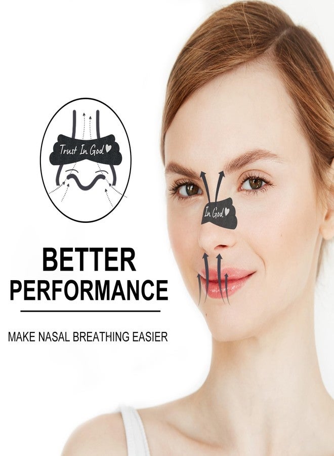 UPMOSTEK Nasal Strips for Snoring - Extra Strength Nose Strips for Breathing - Nose Tape for Sport, Work and Sleep - Anti Snoring Strips Help Stop Snoring (Black-100 PCS) - Image 2