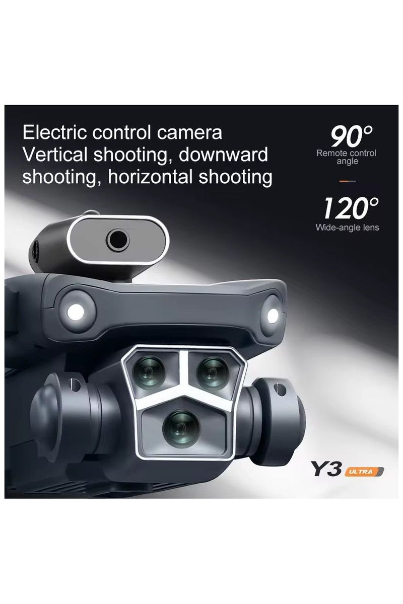 BlueFire M3 Y3 Ultra Beginner Drone with 480P FPV Camera, Big Screen, Brushless Motor, 4-Direction Infrared Obstacle Avoidance, 2.4G WiFi Remote Control, Foldable Quadcopter with Altitude Hold, One-Key Takeoff/Landing, Headless Mode, LED Lights – 10min Flight Time - Image 5