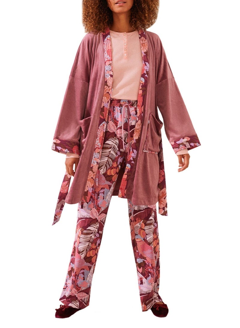 women'secret Velvet short dressing gown - Image 2