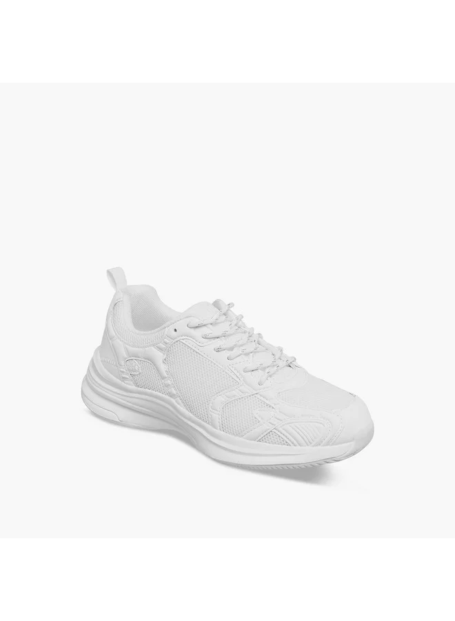 MISSY Women Panelled Sneakers with Lace-Up Closure