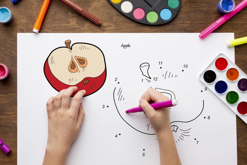 Grofly Activity Drawing & Colouring Books for Kids | Best Drawing, Coloring, Painting & Art Book for Children | Activity Book for Learning Connect The Dots & Puzzle Book for Kids 25 Page (Design 5) - Image 2
