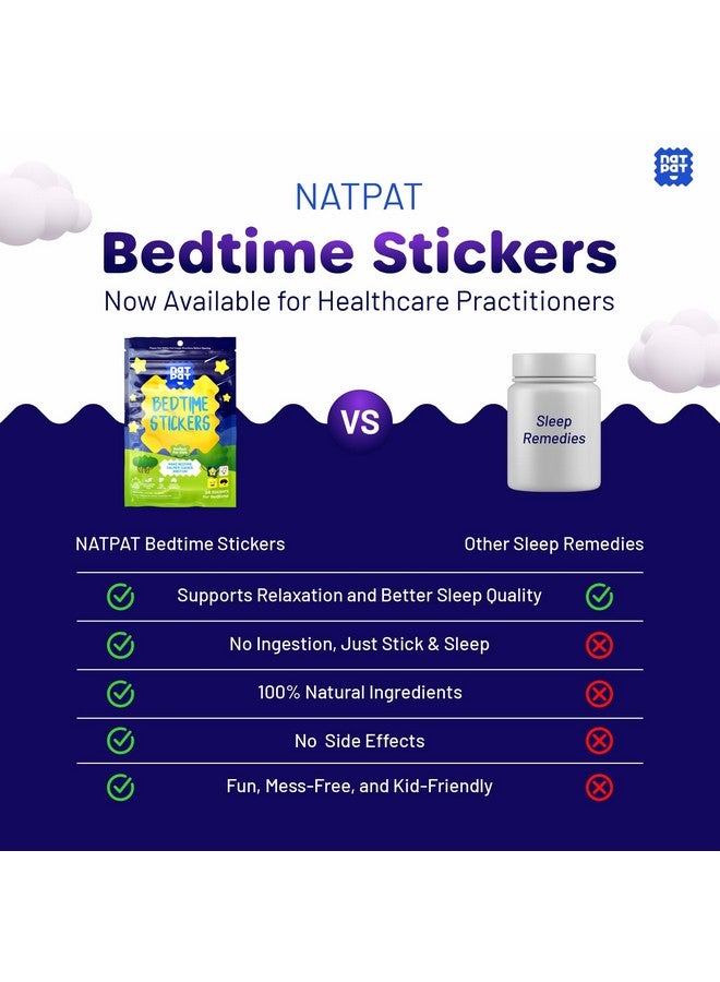 BUZZPATCH NATPAT Sleepy Patch Bed Time Stickers for Kids - Sleep Promoting Patch - Non-Toxic Solution for Better Sleep - Chemical & Drug Free, Melatonin Free - Buzz Patch Natural Patch (24 Pack)  - Image 3