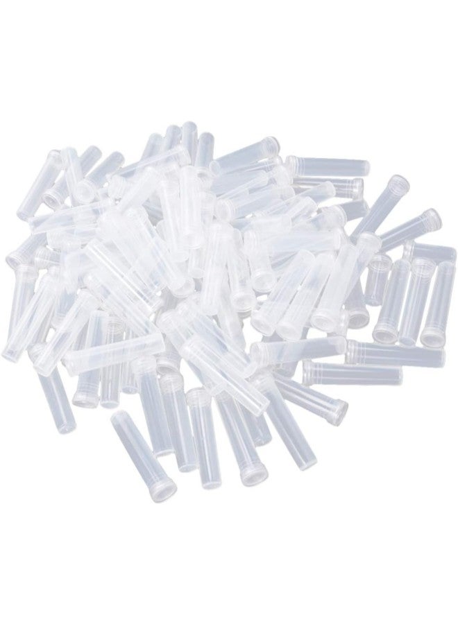 klarako 200pcs Nutrition Flower Plastic Tube Clear Water Flower Tube Cap Plastic Water Tube with Cap Florist Supplies for Wedding Event Arts Crafts Floral Hydroponic  - Image 1