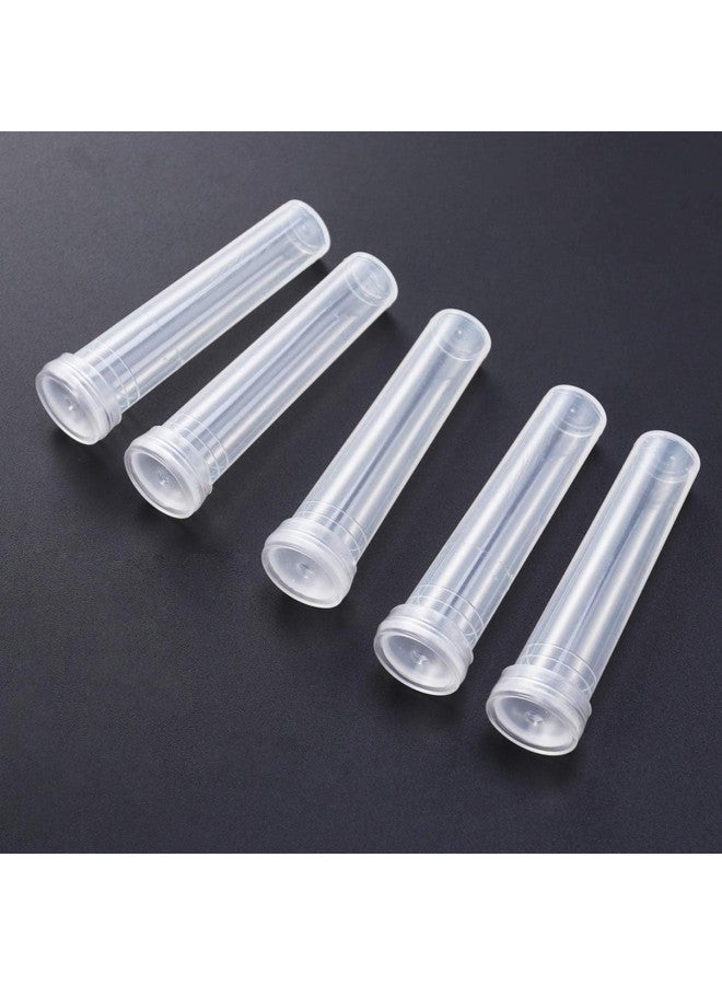 klarako 200pcs Nutrition Flower Plastic Tube Clear Water Flower Tube Cap Plastic Water Tube with Cap Florist Supplies for Wedding Event Arts Crafts Floral Hydroponic  - Image 2