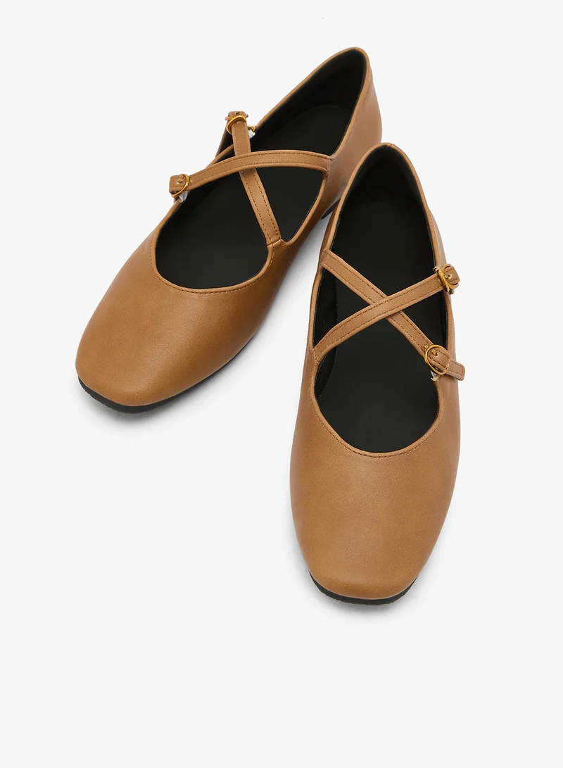 Ginger Brown Classic Mary Janes for Women | Best Price UAE