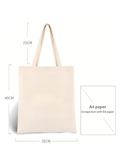 HOOKOR Durku 12 Pack Canvas Tote Bag ，Eco-Friendly Shopping Bag,Ideal for Shopping Printing and Decoration， Lightweight ，Reusable Canvas Fabric Bags for DIY, Advertising, Promotion, Gifts ﻿  - Image 3