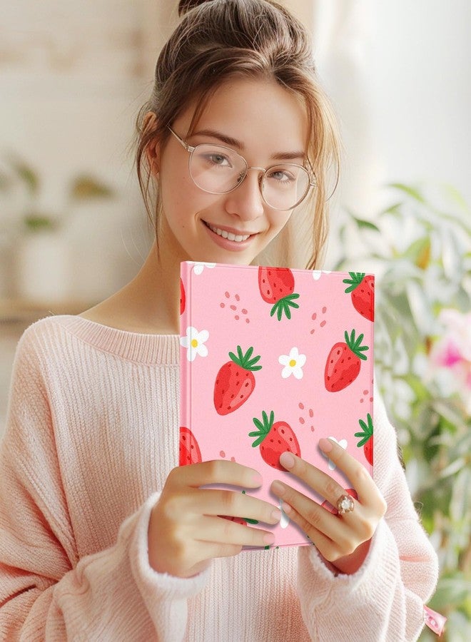 Wazzasoft for iPad 10th Generation Case with Keyboard Pencil Holder 10.9 Inch Folio Tablet Cover Women Girls Cute Girly Teens Kawaii Strawberry Unique Design for Apple Funda for iPad 10th gen - Image 3