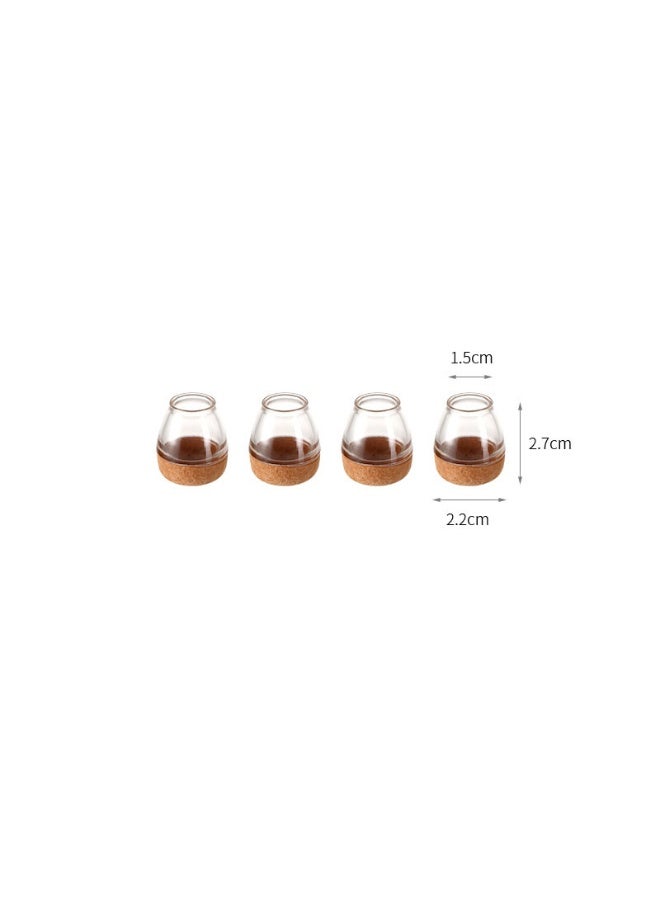 هومستر 【4 قطع وسادات أرجل كراسي صغيرة】 أغطية أرجل كراسي منزلية لحماية الأرضيات من الخدش | مادة مركبة TPE+لباد | تركيب بدون غراء setup سهل | امتصاص صدمات تقليل ضوضاء | غلاف مرن تثبيت آمن | قابل للغسل قابل لإعادة الاستخدام | حجم صغير يناسب أرجل دائرية 13-19مم - Image 2