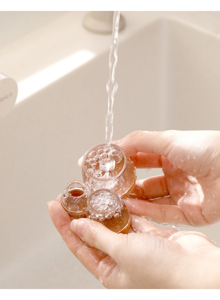 هومستر 【4 قطع وسادات أرجل كراسي صغيرة】 أغطية أرجل كراسي منزلية لحماية الأرضيات من الخدش | مادة مركبة TPE+لباد | تركيب بدون غراء setup سهل | امتصاص صدمات تقليل ضوضاء | غلاف مرن تثبيت آمن | قابل للغسل قابل لإعادة الاستخدام | حجم صغير يناسب أرجل دائرية 13-19مم - Image 4