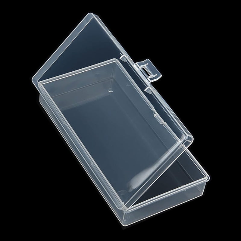 Thintinick 12 Pack Rectangular Clear Plastic Storage Containers Box with Hinged Lid for Beads and Other Small Craft Items (5.7 x 2.95 x 1.18 inch) - Image 3