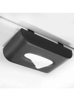 Generic Senior PU Leather Car Visor Tissue Holder 