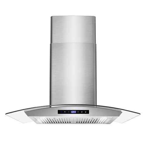COSMO COS-668WRCS75 30 in. Vista Collection 380 CFM Ducted Wall Mount Range Hood, Touch Controls, LED Lights, Stainless Steel - Image 1