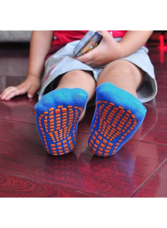 erorex Toddler Socks Baby Non Slip Socks 8 Pack Non Slip Kids Toddler Socks With Grip For 1 12 Years - Image 4