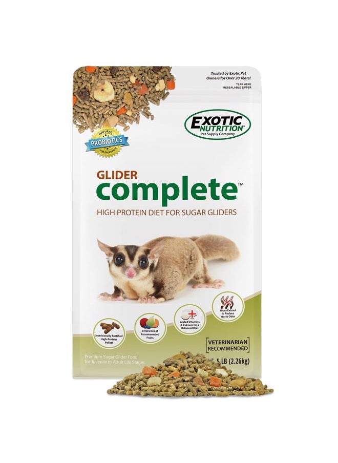 EXOTIC NUTRITION Glider Complete - Healthy High Protein Nutritionally Complete Staple Diet Sugar Glider Food (2 lb)  - Image 1
