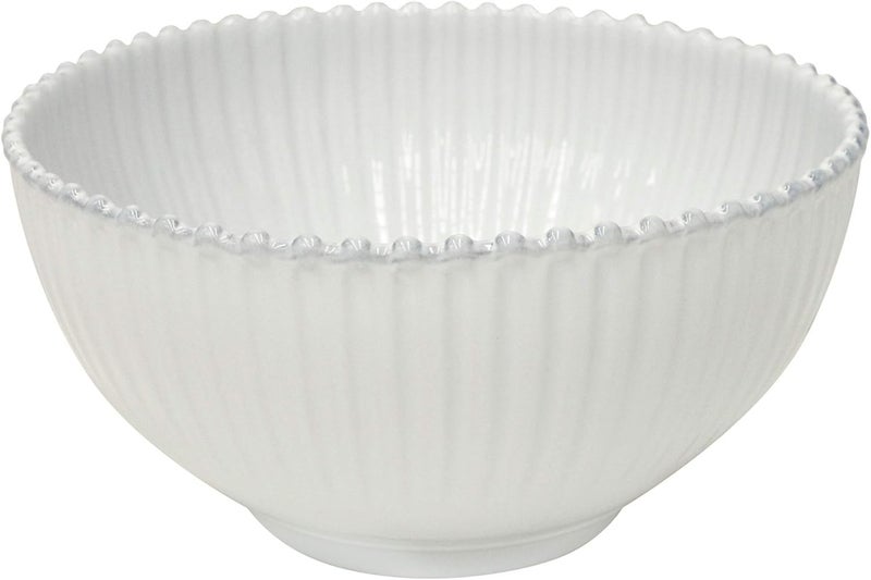 Costa Nova Ceramic Stoneware 105 x 55 133 oz Serving Bowl  Pearl Collection White  Microwave  Dishwasher Safe Dinnerware  Food Safe Glazing  Restaurant Quality Serveware - Image 1