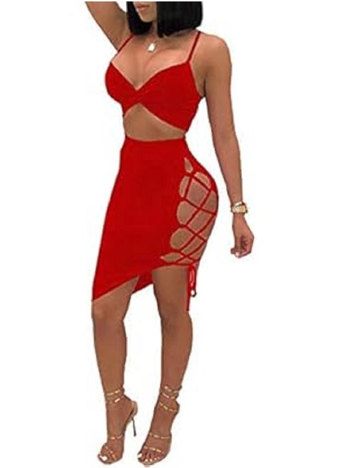 A lingerie set consisting of a short skirt and a sleeveless bra with a side lace-up corset, made of lightweight lycra, available in various distinctive colors.
