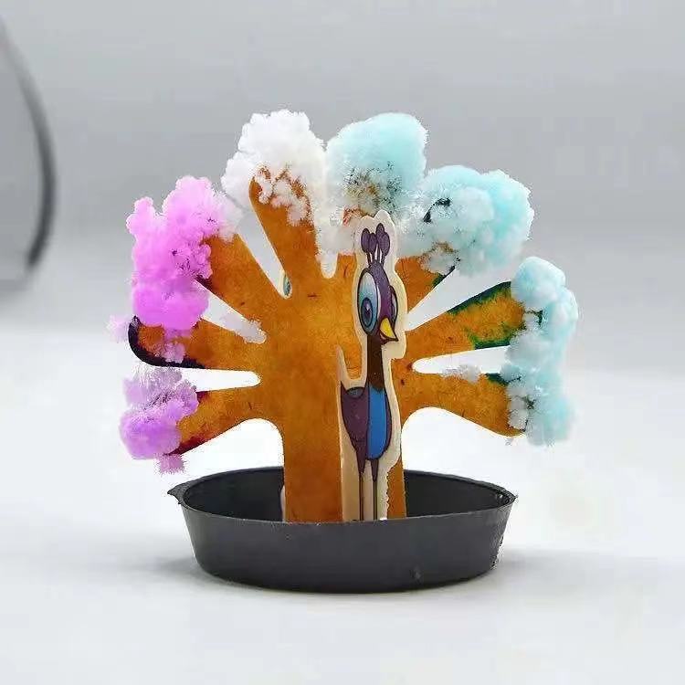 Magical Magic Christmas Tree Street Stall Christmas Gift Colorful Christmas Tree Diy Educational Stereo Crystal Sale - Image 1