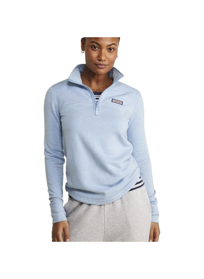 Vineyard Vines Women's Dreamcloth Relaxed Shep Shirt, Jake Blue Heather, Medium - Image 1