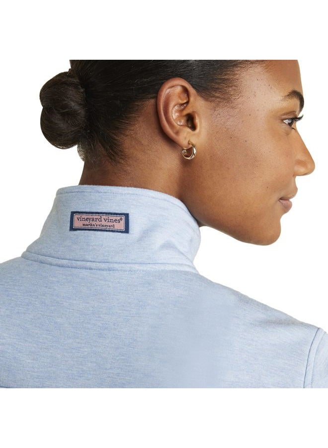 Vineyard Vines Women's Dreamcloth Relaxed Shep Shirt, Jake Blue Heather, Medium - Image 4