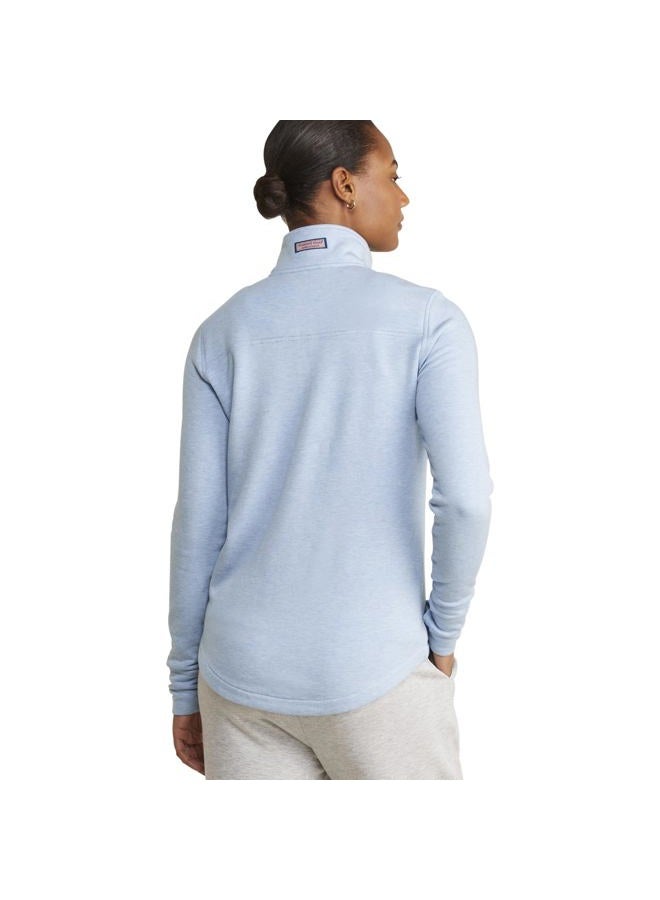 Vineyard Vines Women's Dreamcloth Relaxed Shep Shirt, Jake Blue Heather, Medium - Image 2
