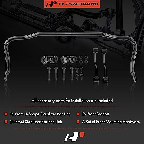 A-Premium [30mm] Front Suspension Stabilizer Bar Link Kit, with Sway Bar End Link & Bracket Compatible with Jeep Grand Cherokee 1999-2004, Replace # 927-160, 52088281AB - Image 2
