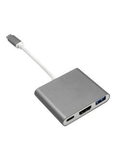 نيبمينينت موزع USB 3 في 1 فضي  - Image 1