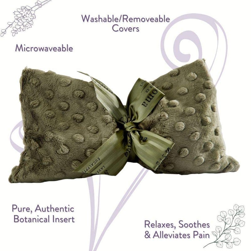 Sonoma Lavender Eucalyptus Spa Mask by Sonoma Lavender, Heatable/Chillable Aromatherapy with Eucalyptus and Lavender Infused Flaxseed Insert, Eye Compress for Stress Relief with Removable and Washable Cover. - Image 3