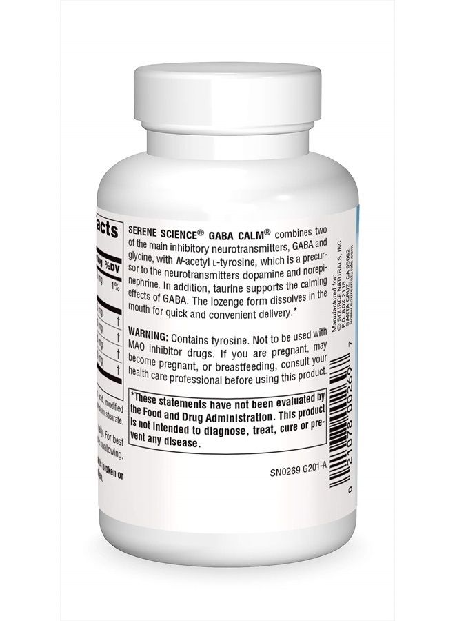 Source Naturals سايرين ساينس، جابا كالم - يدعم مزاجاً مهدئاً، بنكهة البرتقال سريعة الذوبان - 120 حبة - Image 2