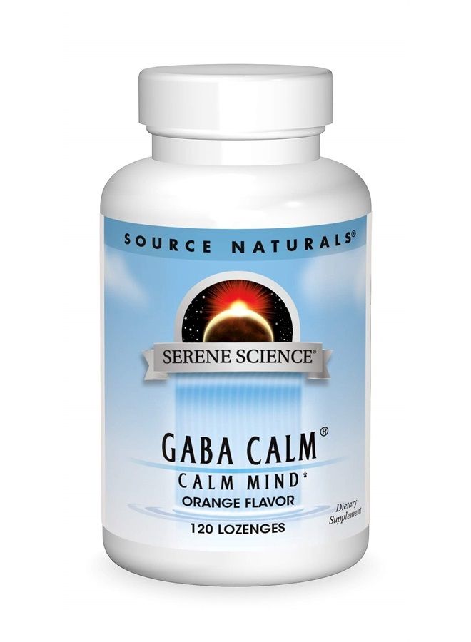 Source Naturals سايرين ساينس، جابا كالم - يدعم مزاجاً مهدئاً، بنكهة البرتقال سريعة الذوبان - 120 حبة - Image 1