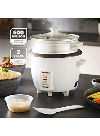 Automatic Rice Cooker 3 in 1 Functions Non-Stick Inner Pot Automatic Shut Off with Overheat Protection 0.6 L 300 W GRC4324N White - view 2