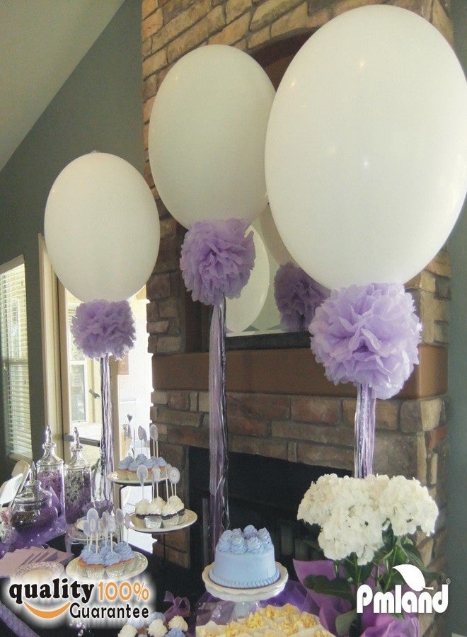 PMLAND 36 Inch Giant Jumbo Latex Balloon White (Premium Helium Quality) 6 Pcs Per Package - Image 4