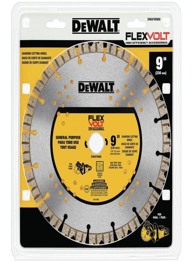 DeWalt DWAFV8900 9" x 7/8" Flexvolt Masonry/Concrete Diamond Cutting Wheel - Image 2