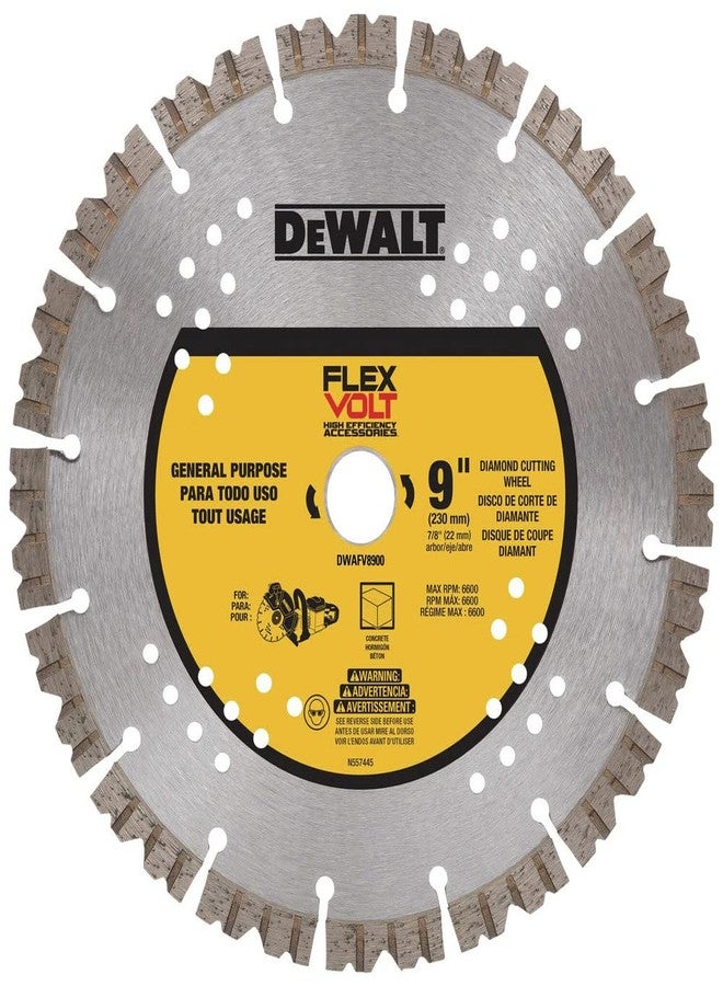 DeWalt DWAFV8900 9" x 7/8" Flexvolt Masonry/Concrete Diamond Cutting Wheel - Image 1