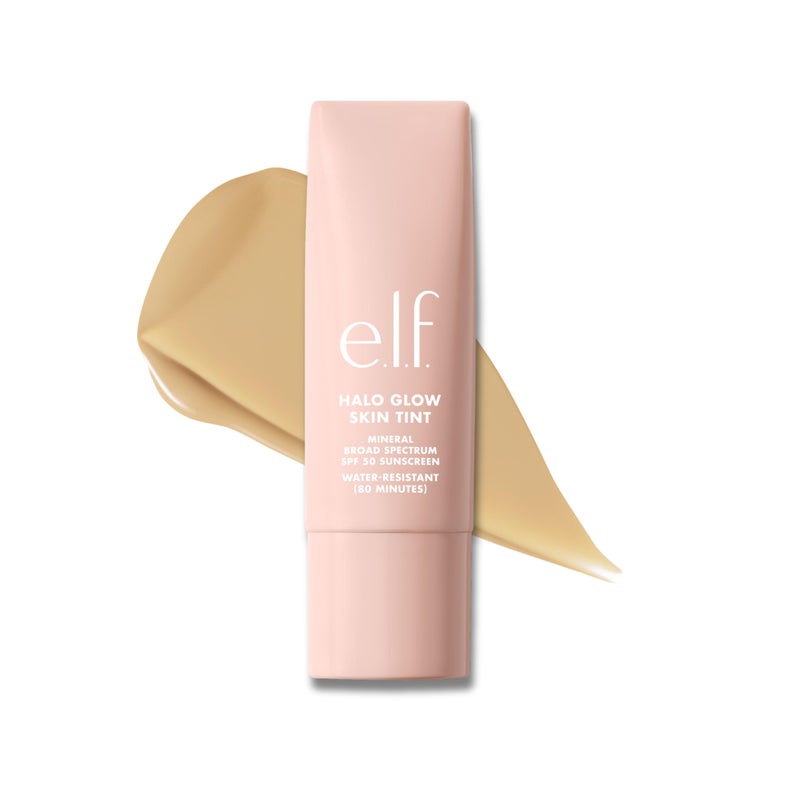 elf e.l.f. Halo Glow Skin Tint SPF 50, Tinted Moisturizer For Light, Buildable Coverage, Creates A Natural Glow, Vegan & Cruelty-Free, 5 Light Warm - Image 1