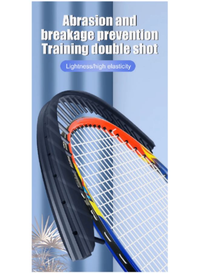 Generic Whizz 2 pcs Badminton Racket Set T20 – Lightweight Aluminum Frame, Pre-Tensioned at 16lbs – Perfect for Family Entertainment, School Sports & Beginners, Red - Image 4