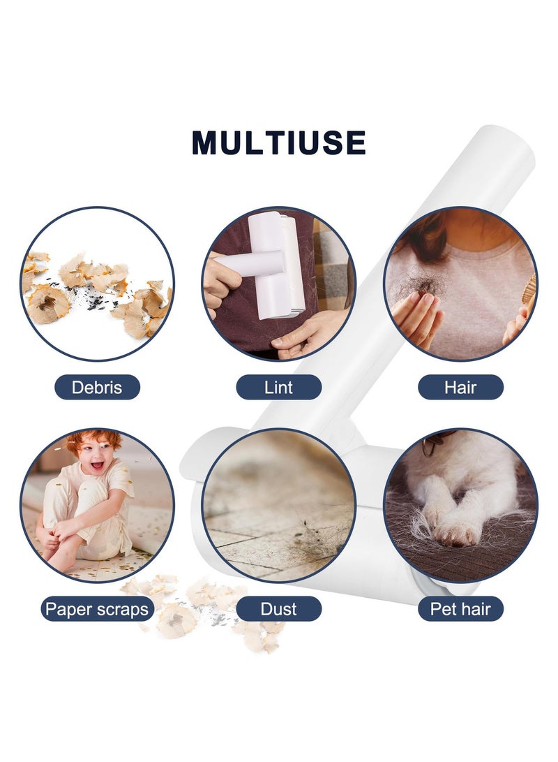 KASTWAVE Pet Sticky Lint Roller,Mega Value Set Refills for Pet Hair Removal with Detachable Handle, Reusable Pet Hair roller for Sofa Clothes Bed Furniture Carpet for Dog & Cat Hair - Image 3