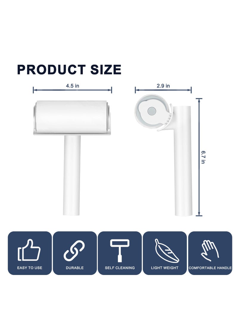 KASTWAVE Pet Sticky Lint Roller,Mega Value Set Refills for Pet Hair Removal with Detachable Handle, Reusable Pet Hair roller for Sofa Clothes Bed Furniture Carpet for Dog & Cat Hair - Image 2