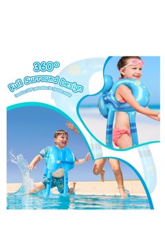 SYOSI Swim Vest Floaties for Kids, Toddler Pool Float Learn to Swim Trainer Life Jacket with Adjustable Safety Buckle and 3 Airbags, Portable Inflatable Pool Floats Swimming Ring, Loads up to 110 lb  - Image 3