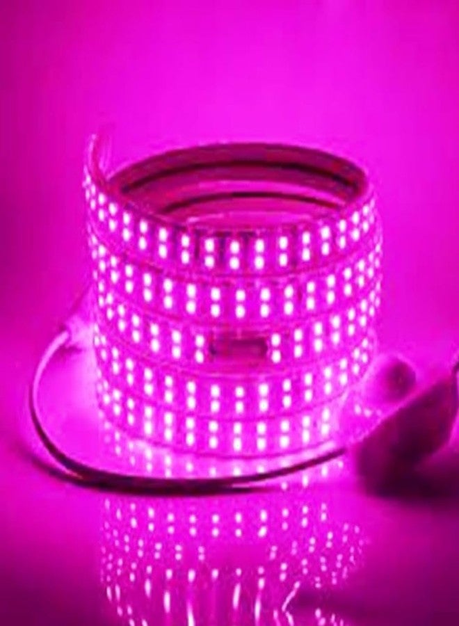 شريط إضاءة LED مقاوم للماء من أتولكس بطول 10 أمتار، لون وردي فاتح (5730 SMD)، موفر للطاقة، مثالي للأسقف المعلقة، وديكور الغرف، واحتفالات ديوالي، وعيد الميلاد، وتزيين المنزل. - Image 3
