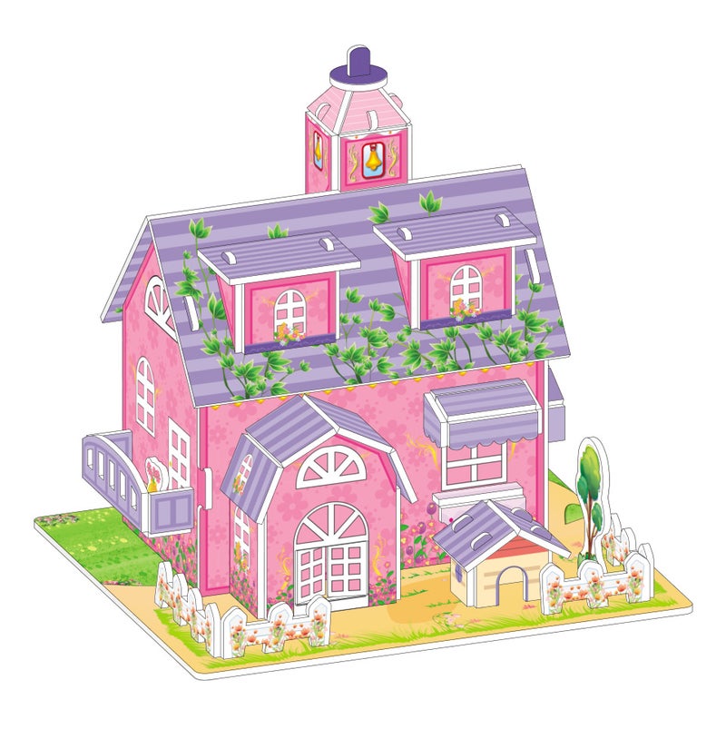 Children'S 3D Stereo Puzzle Toys For Ages 3 To 6, House Princess Building Blocks For Boys And Girls, 3D Diy Handmade Small House Assembly - Image 1