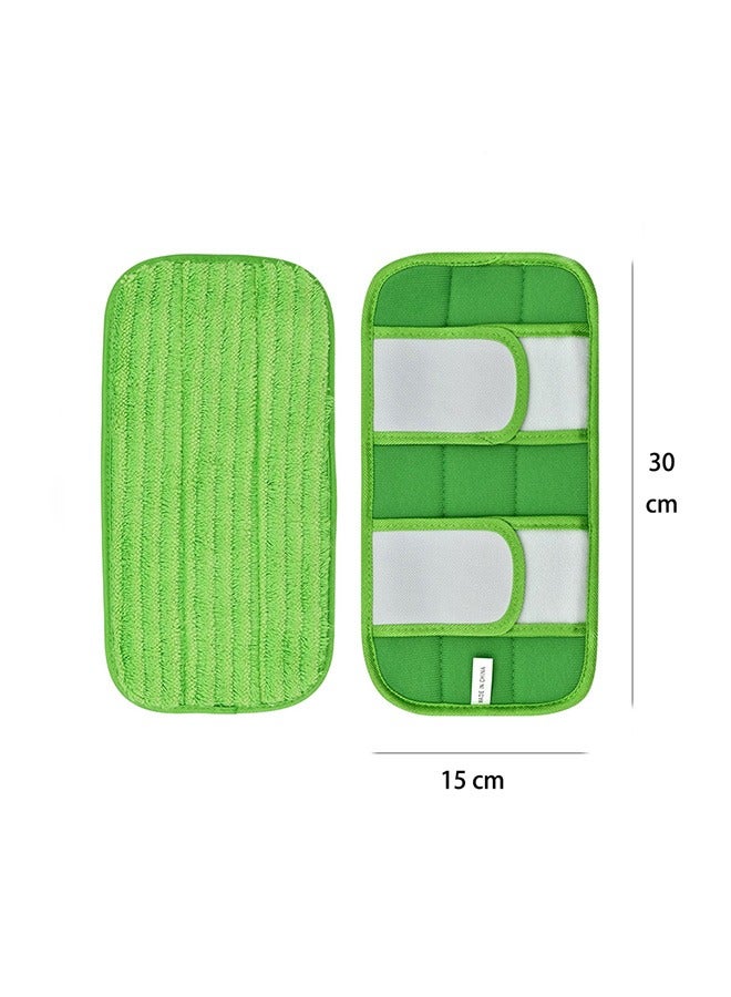 2 Pcs Microfiber Mop Pads, Replace Mop Pads for Swiffer Sweeper & All 10-12 Inch Flat Mop, Reusable Durable Wet Dry Cleaning Pads for All Hard-Floor Washable Sweeper Refills (Mop Not Included)  - Image 5