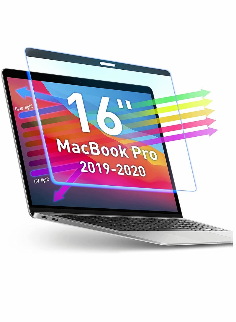 SYOSI Magnetic Blue Light Screen for MacBook Pro 16 Anti Glare Anti Blue Light Screen Protector Filter Eye Protection Blue Light Blocking Filter Reduces Digital Eye Strain for MacBook Pro 16 (2019) - Image 1