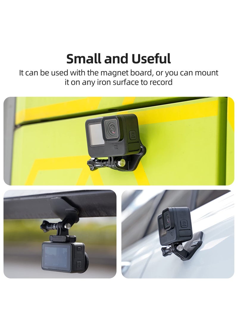 Magnetic Neck Photography Holder Action Camera Snap Mount with Neck Strap 360° Invisible Selfie Necklace Lanyard Chest Mounting Accessories for Gopro Hero DJI ACTIO AKASO Iphone Android - Image 4