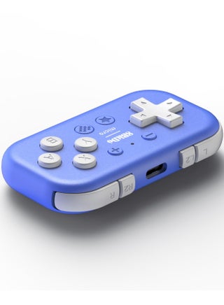 وحدة تحكم صغيرة للألعاب بتقنية البلوتوث بحجم الجيب لأجهزة Switch وAndroid وRaspberry Pi، تدعم وضع لوحة المفاتيح (أزرق) - view 2