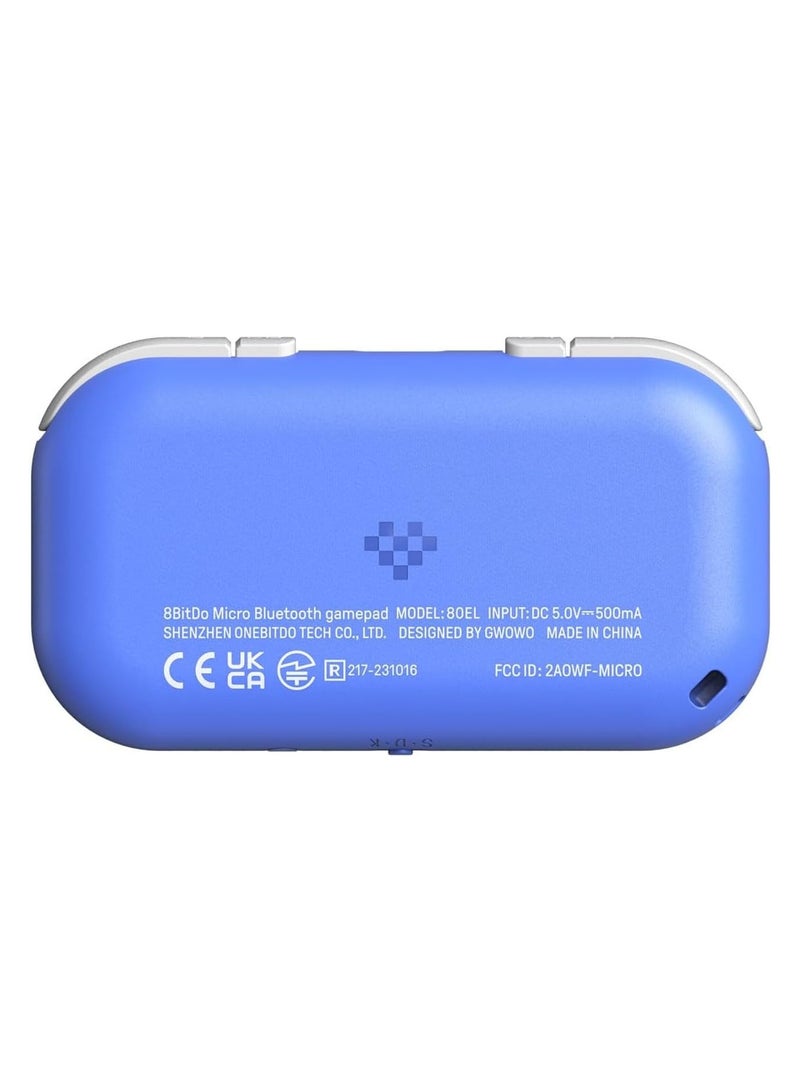 8بت دو وحدة تحكم صغيرة للألعاب بتقنية البلوتوث بحجم الجيب لأجهزة Switch وAndroid وRaspberry Pi، تدعم وضع لوحة المفاتيح (أزرق) - Image 4
